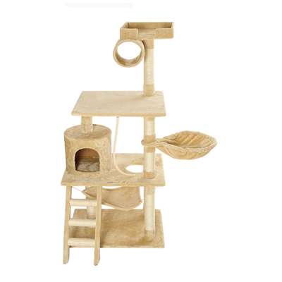 Scratcher Cat Climbing Scratching Tree, Sisal Luxury Large Cat Scratching Tree Wooden Cat Tree House