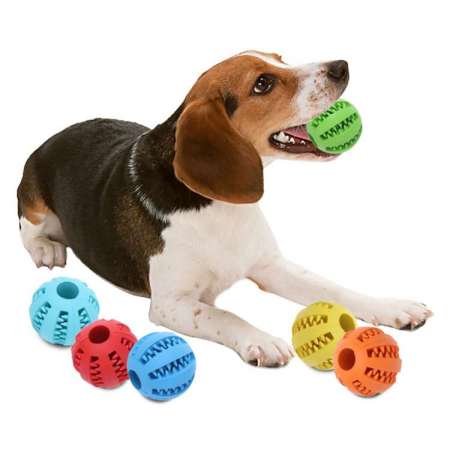 Healthy Interactive Chew Guard Dog Dental Ball Elasticityteeth Ball Dog Chew Toys